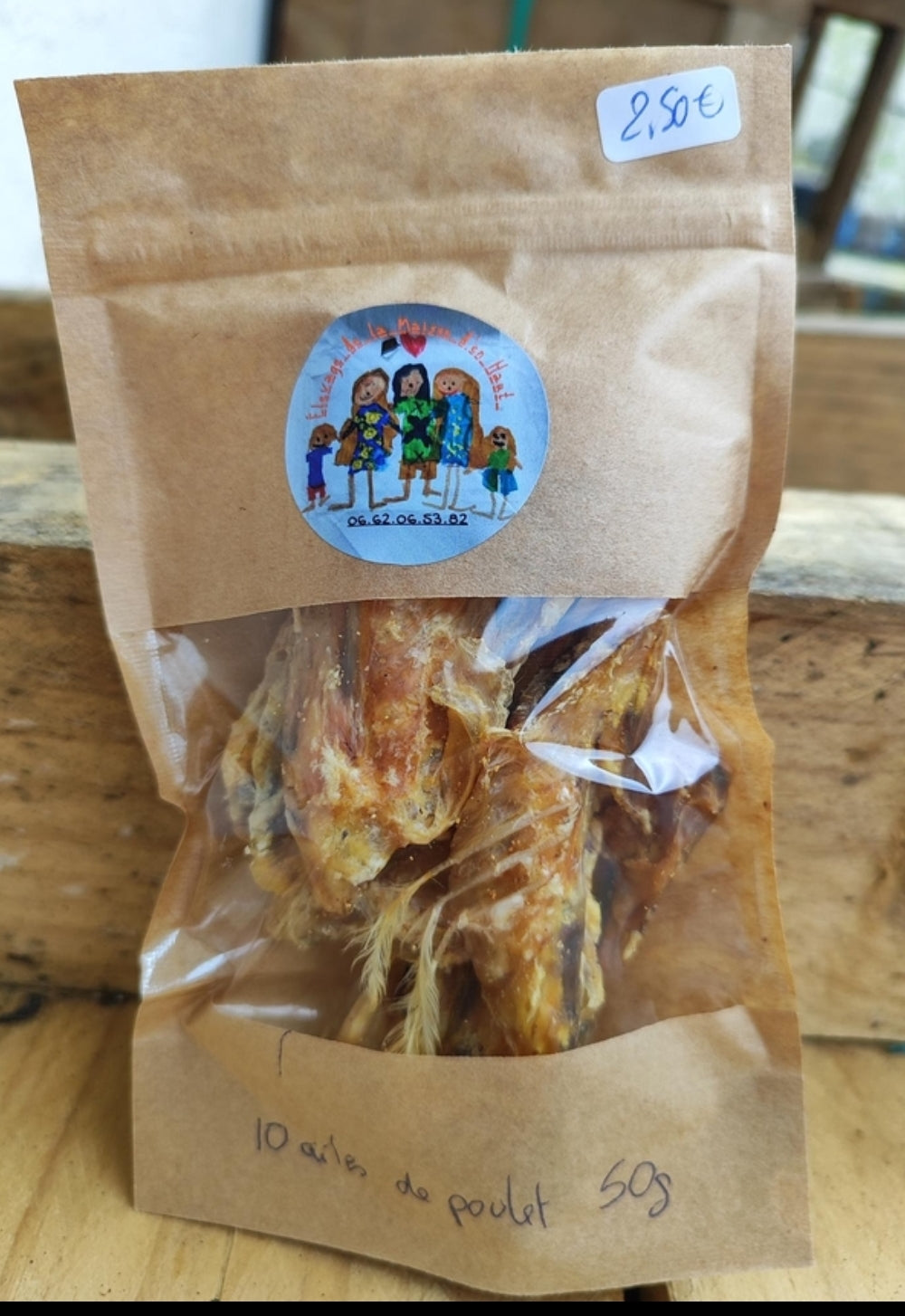 Sachet de 50g d'ailes de poulet