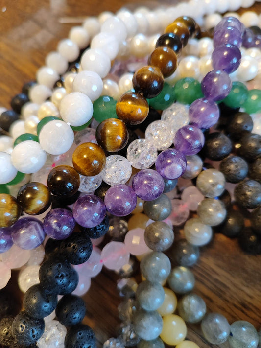 Collier anti-tiques avec pierres naturelles